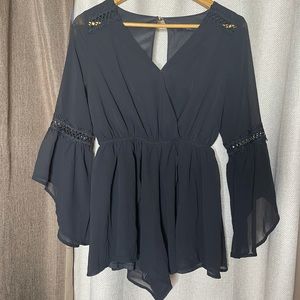 Black Small romper